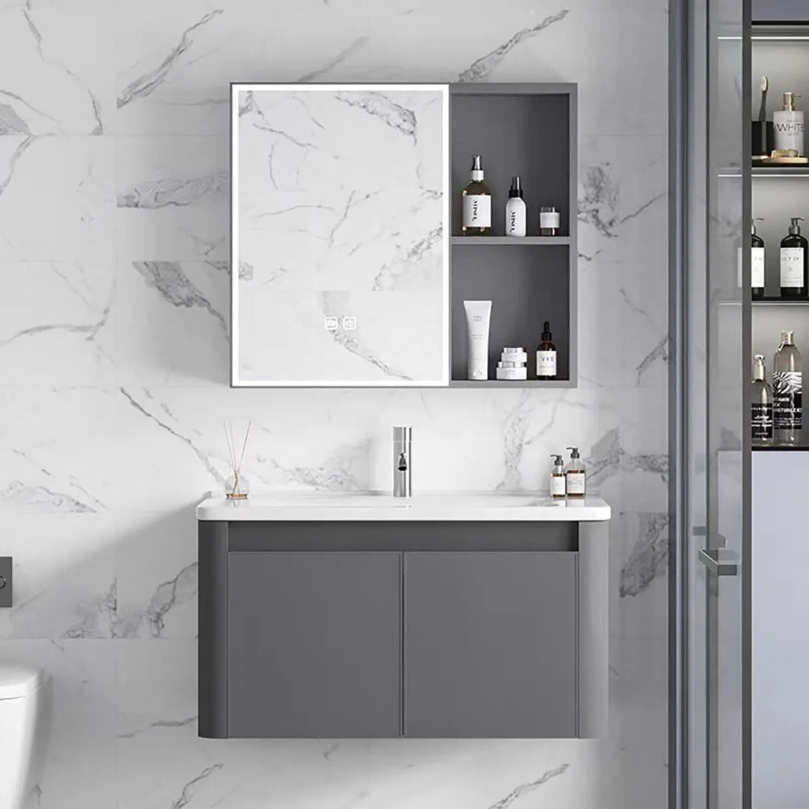 2-Tier Stainless Steel Matte Black Wall Mounted Bathroom Shower Caddy Shelf Kitchen Storage Shelf Holders with Towel Bar