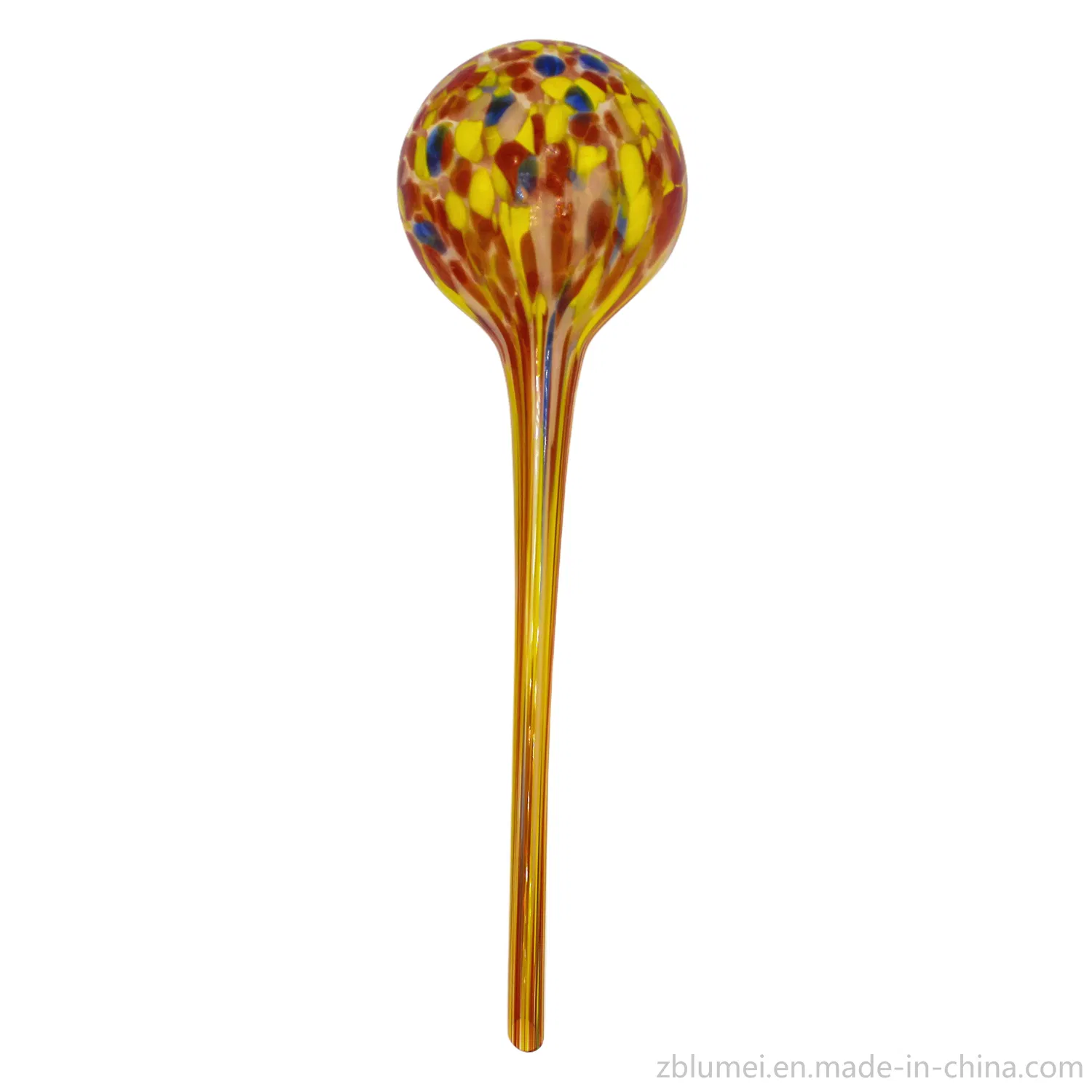 Colorful Hand Blown Glass Decorative Indoor Potted Plant Hydro/Aqua Self Watering Flower Water Drip Irrigation Accessories