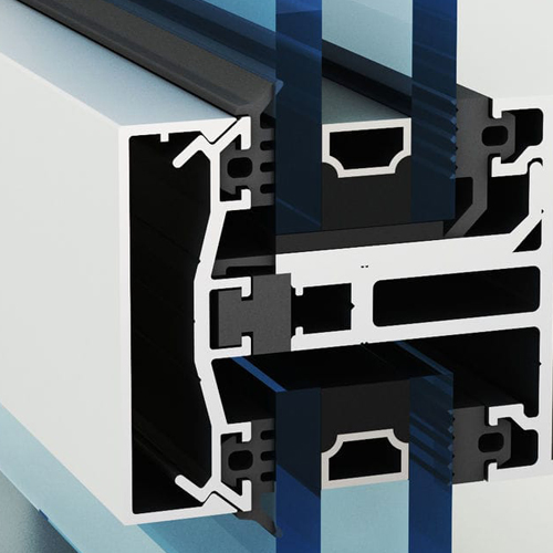 Europe Us Standard Aluminum Glass Curtain Wall System for Tall Buildings