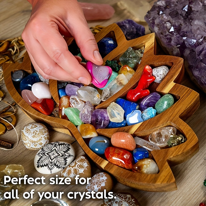 Promotional Elegant Lotus Crystal Tray Organizer Bowl Stones Home Decor Gifts Fashion-Accessory