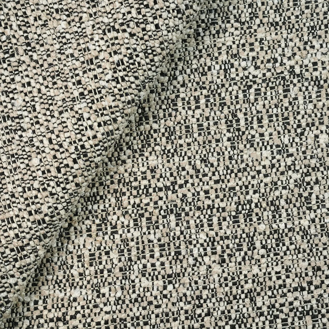 100% Polyester Upholstery Fabric - Hard-Wearing Textured Sofa Material