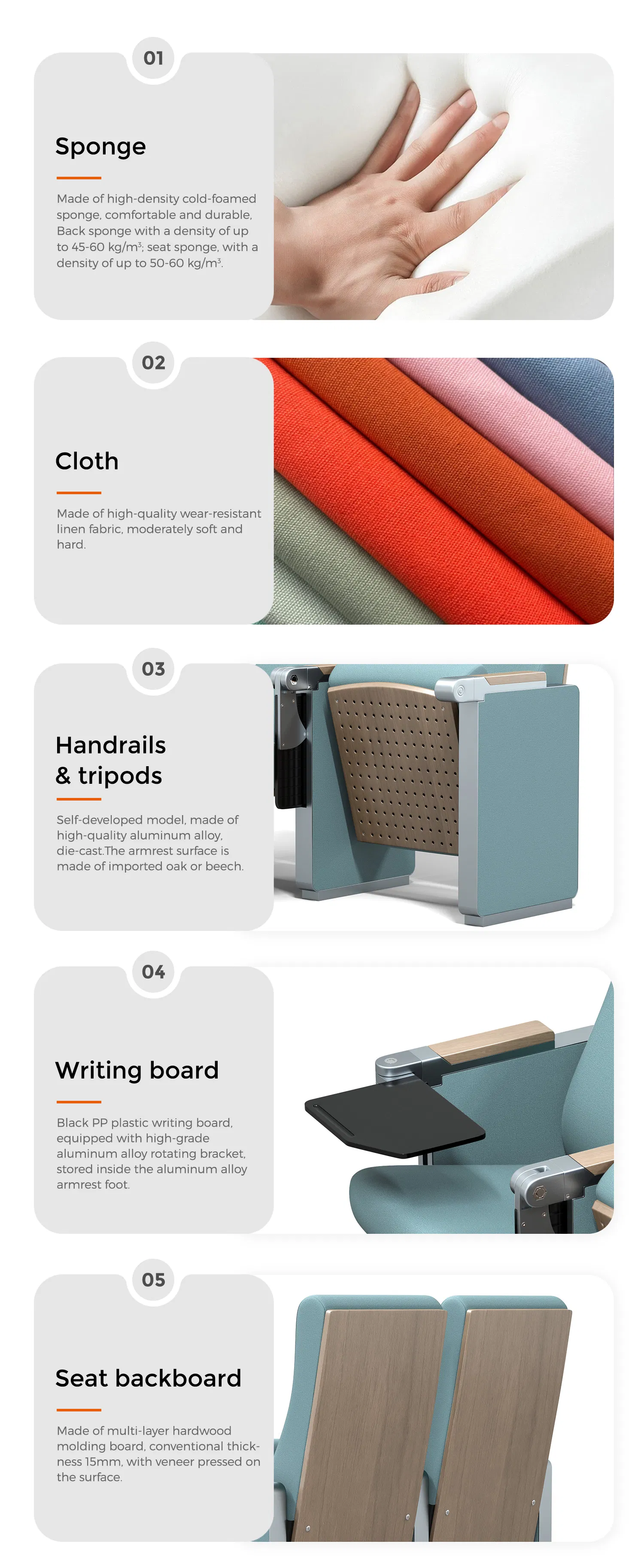 Theater Church Auditorium Chair 3