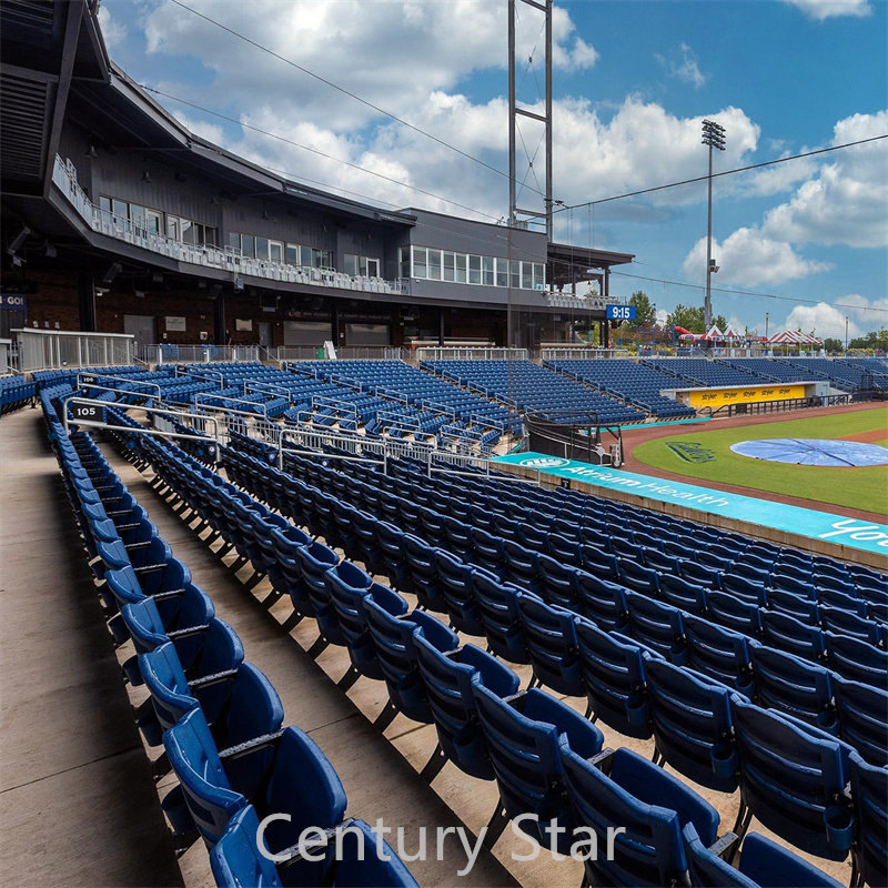 Fire Proof Upholstery Soft Folding Stadium Chair, Fix Stadium Seating Chair Sillas