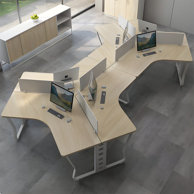 Wood Studio Office Workstation Desk Modern Office Work Station Workstation Table