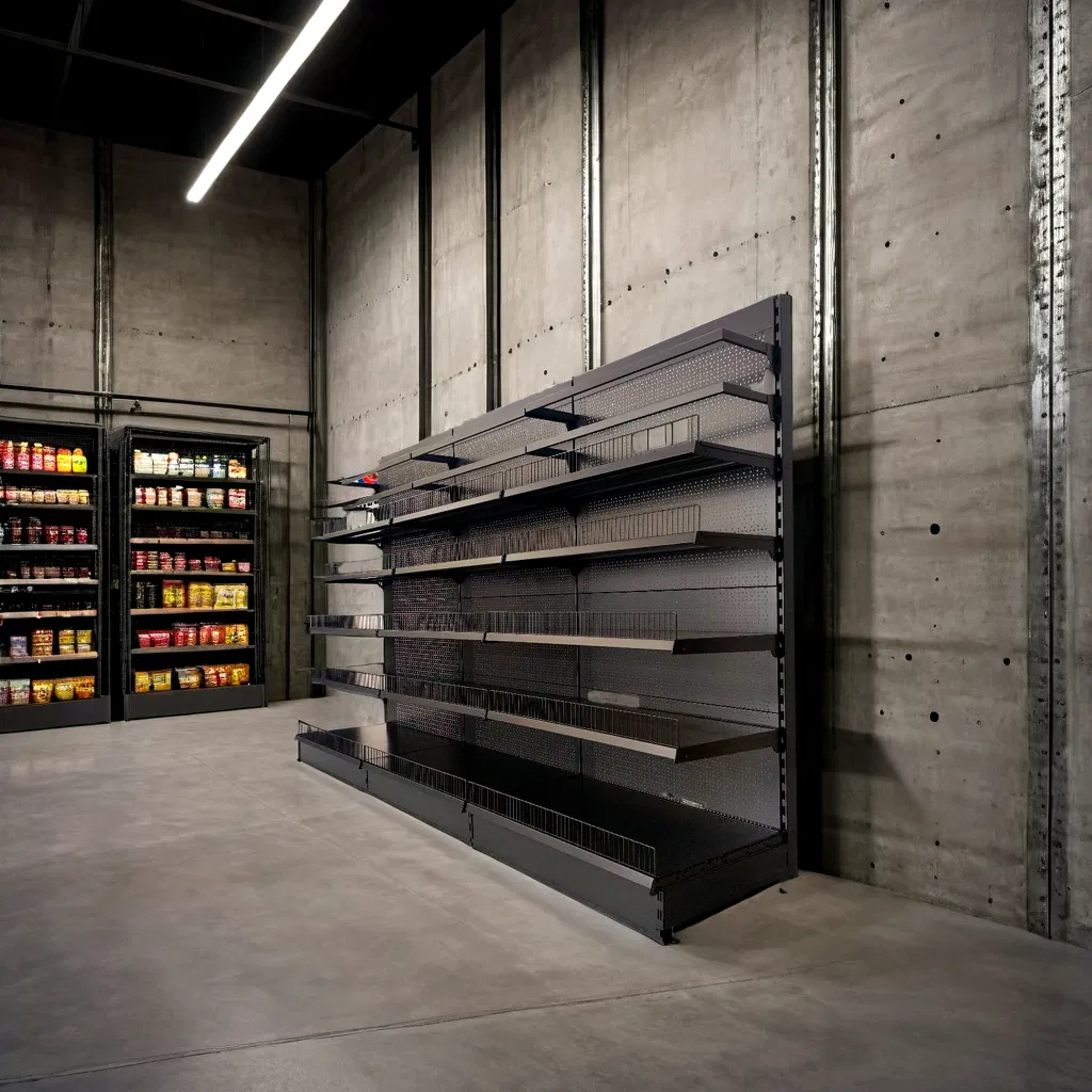 Durable Adjustable Display Units with Heavy-Duty Wire Mesh Pharmacy Shelf