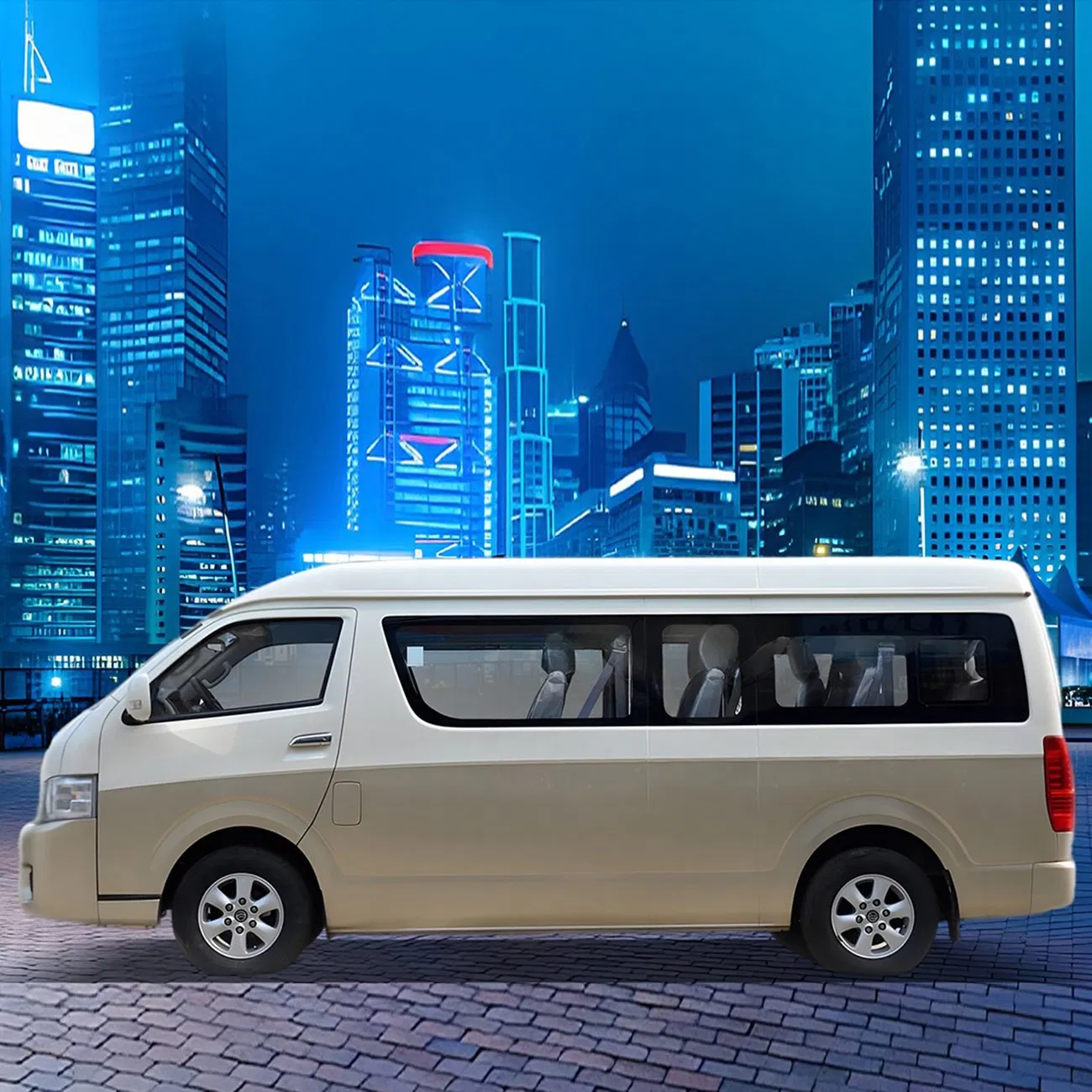 China Factory 5.4 Meters 15-16-Seat Left and Right Rudder Electric Hiace Van Minivan Passenger Van Right Passenger Van Electric Cargo Van