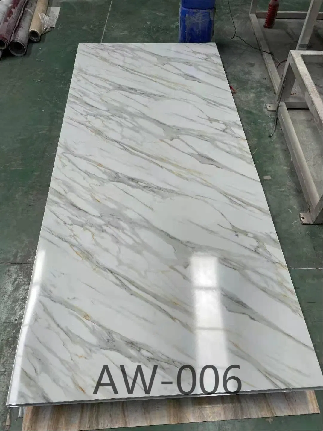 Fireproof Waterproof Matte Finish Stone Plastic Composite for Restaurant Bar Wall