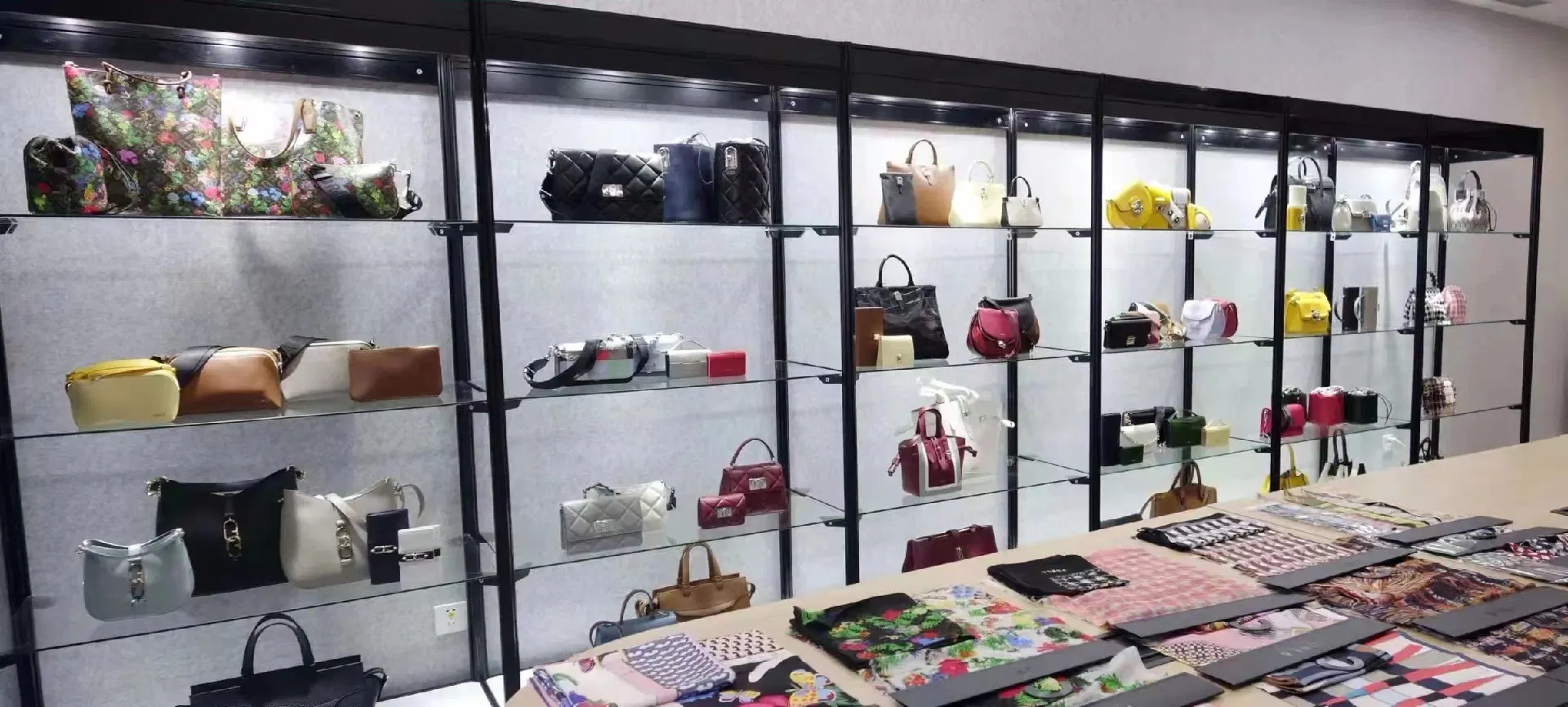 Multi Functional Free Style Open Front 5 Shelves Metal Storage Cabinet, Aluminum Modular Adjustable Shelf