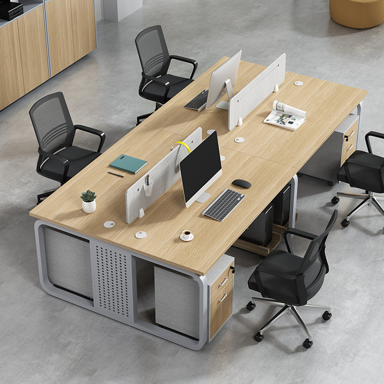 Coworking Spaces Office Table Workstation Modular 4 6 Seater People Desk Open Staff Workstations for Office Furniture