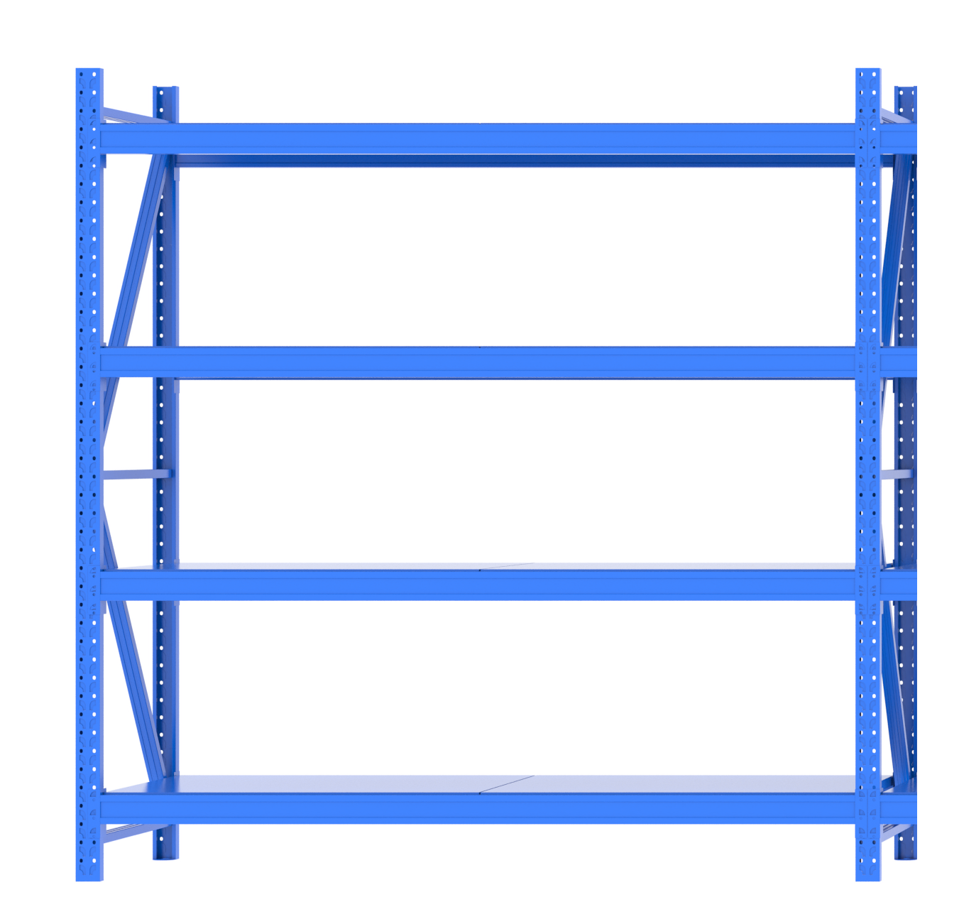 High-Density Boltless Adjustable Light Duty Prefab Racking System Longspan Steel Warehouse Rack Storage Shelves Industrial