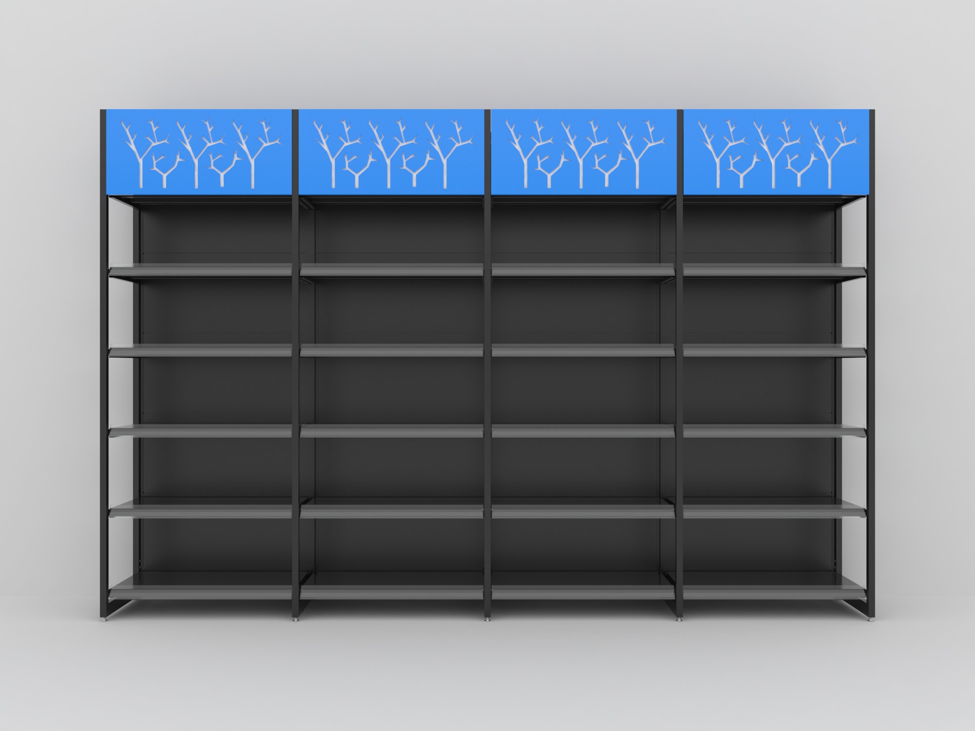 Wholesale Supermarket Gondola Shelving Metal Display Rack Factory Supply
