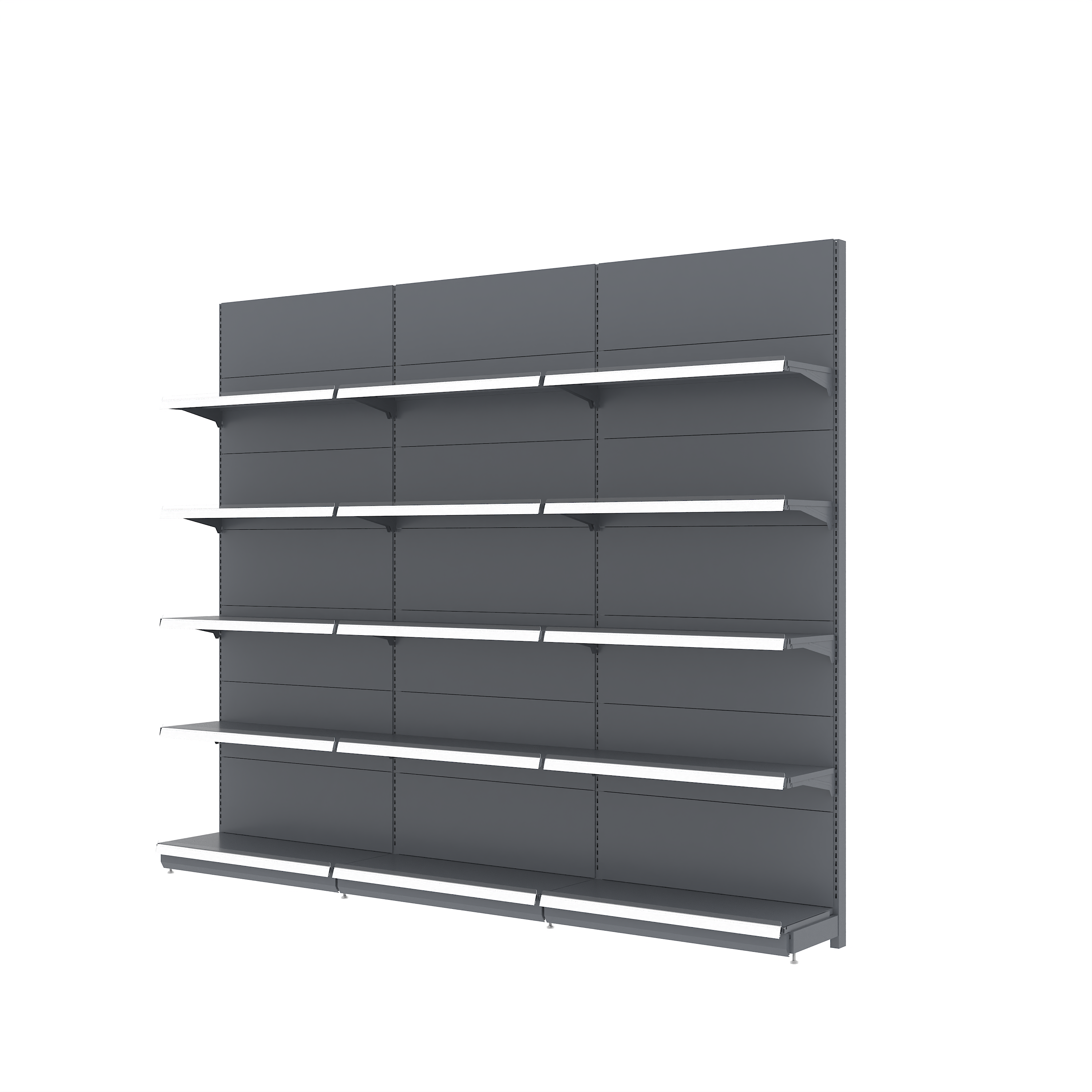 Free Standing Double-Sided Heavy Duty 5 Layer Steel Warehouse Shelving Racks Epoxy Powder Coating Corrosion Protection Storage