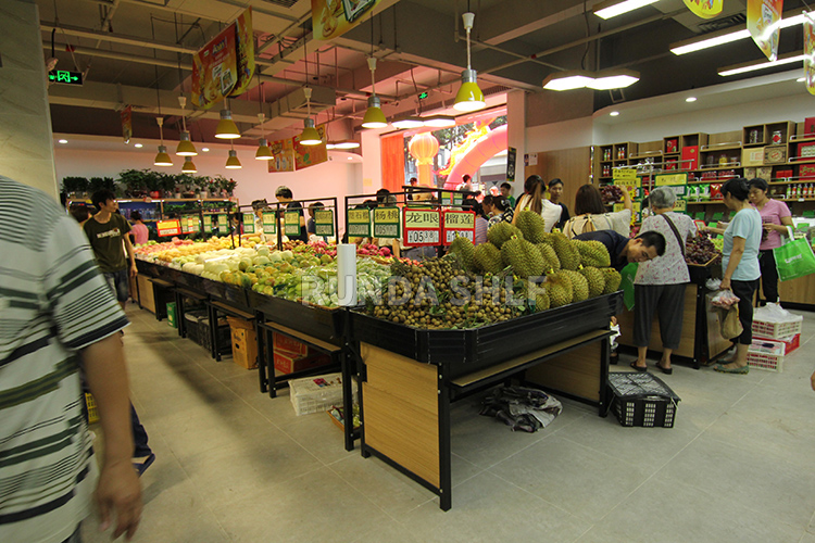 Vegetable and Fruit Store Rack Placement