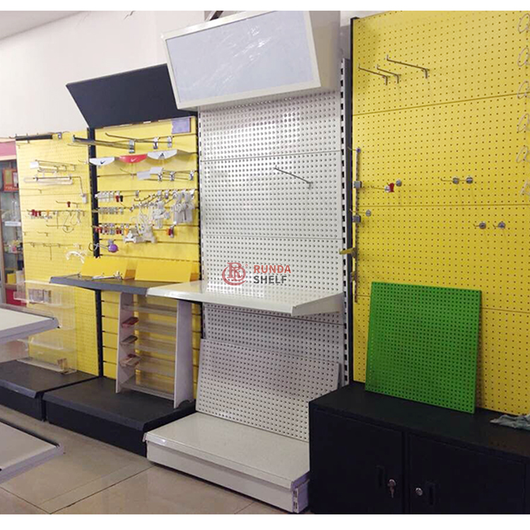 For Hardware Store Floor Display Hanging Display Shelves Tool Wall Shelf Hardware Display Racks and Stands