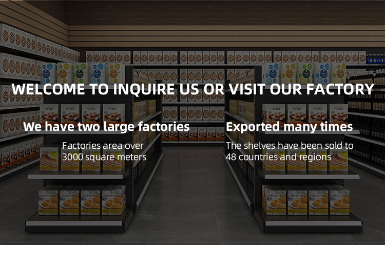 Supermarket shelving details