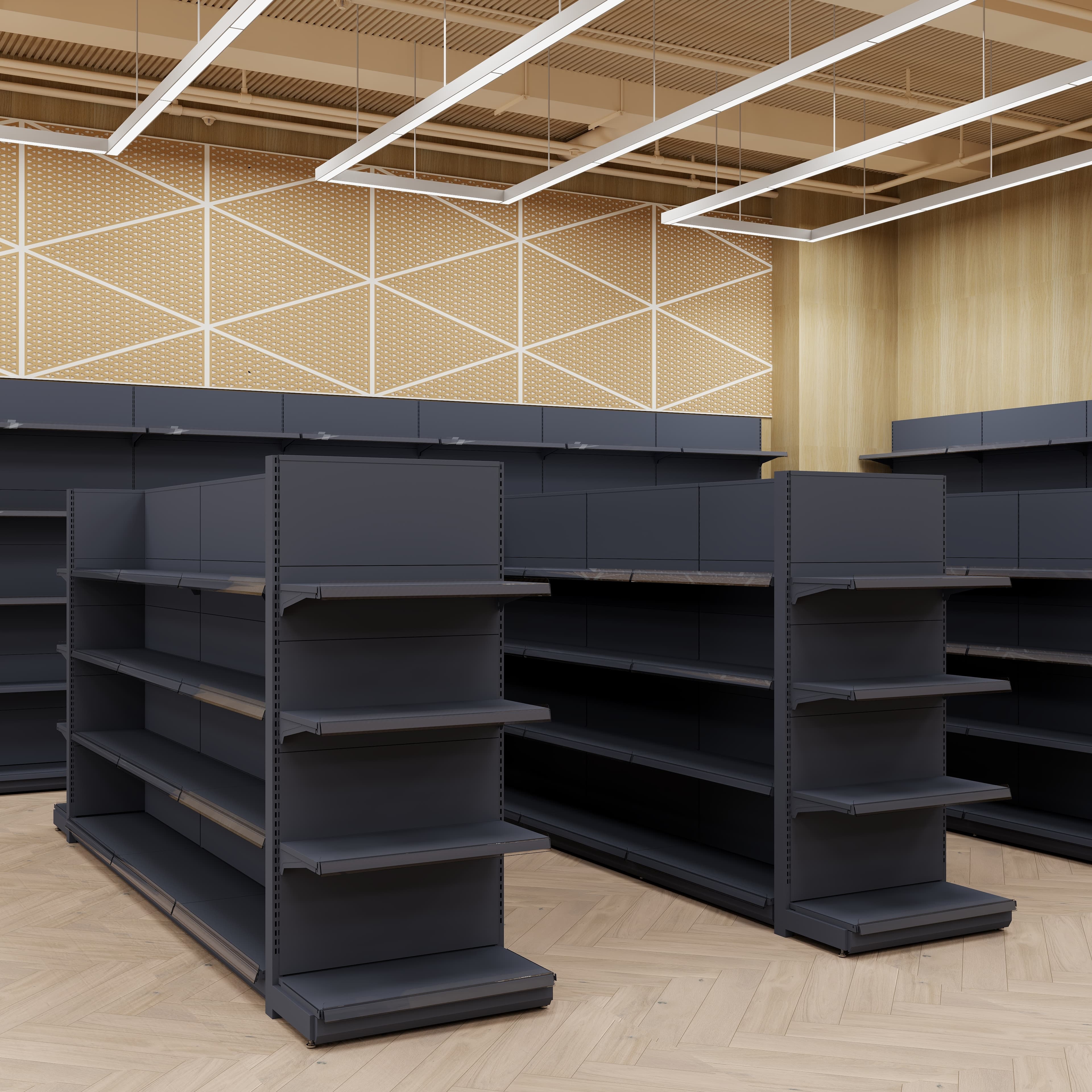 Shelves for Retail Store Convenience Supermarket Gondola Light Duty Grocery Estante Display Racks Supermarket Shelves