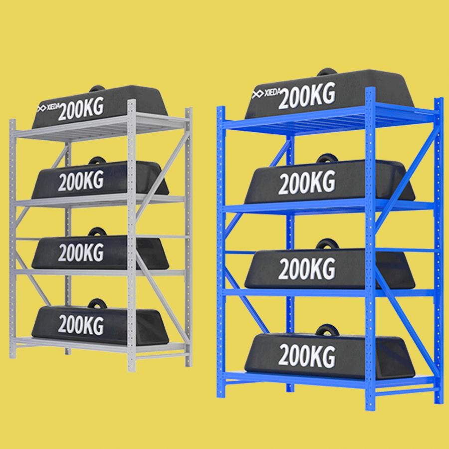Adjustable Light Duty Metal Racks - 200kg Per Layer Ideal for Warehouse Storage XieDa Rack