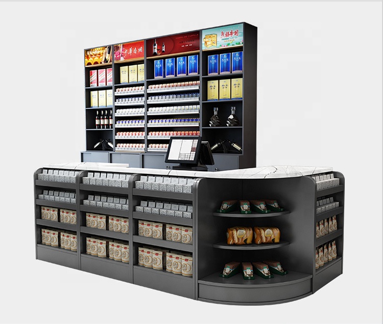 Simple Design Cashier Desks Supermarket & Shopping Mall Checkout Counter for Optimal Shop Use