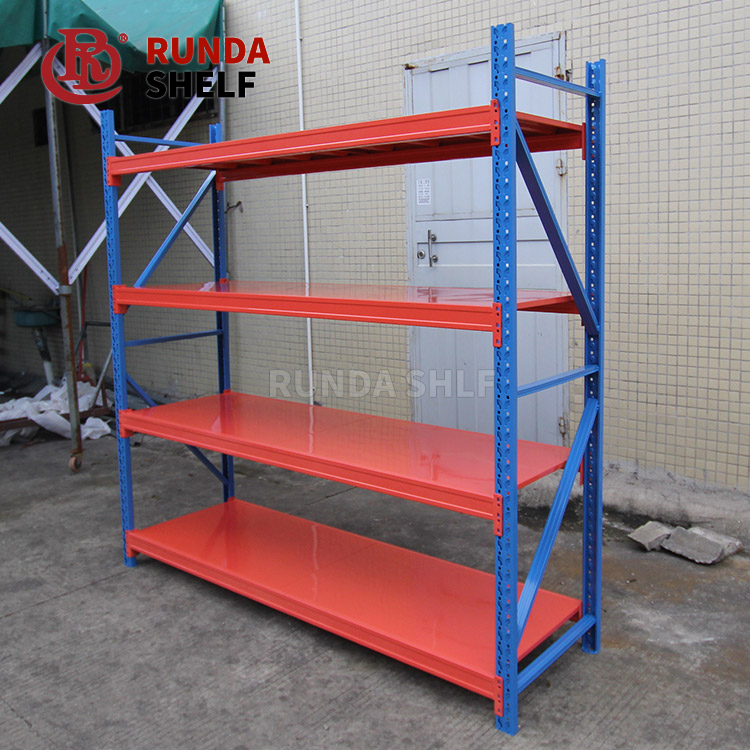 5-Layer Adjustable Steel Warehouse Rack Light Duty Overhead Garage Storage for Industrial Durable Metal Shelf Powder Coating