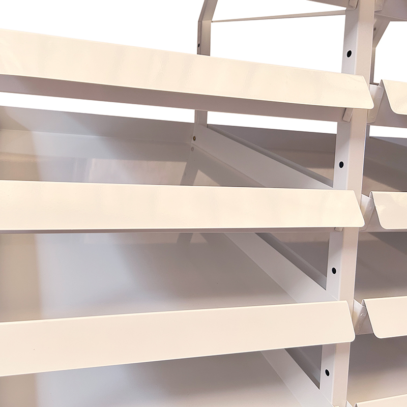 Custom Modern Medical Store Display Counter Design Circular Wooden Pharmacy Shelves for Retail Shop Supermarket Rack