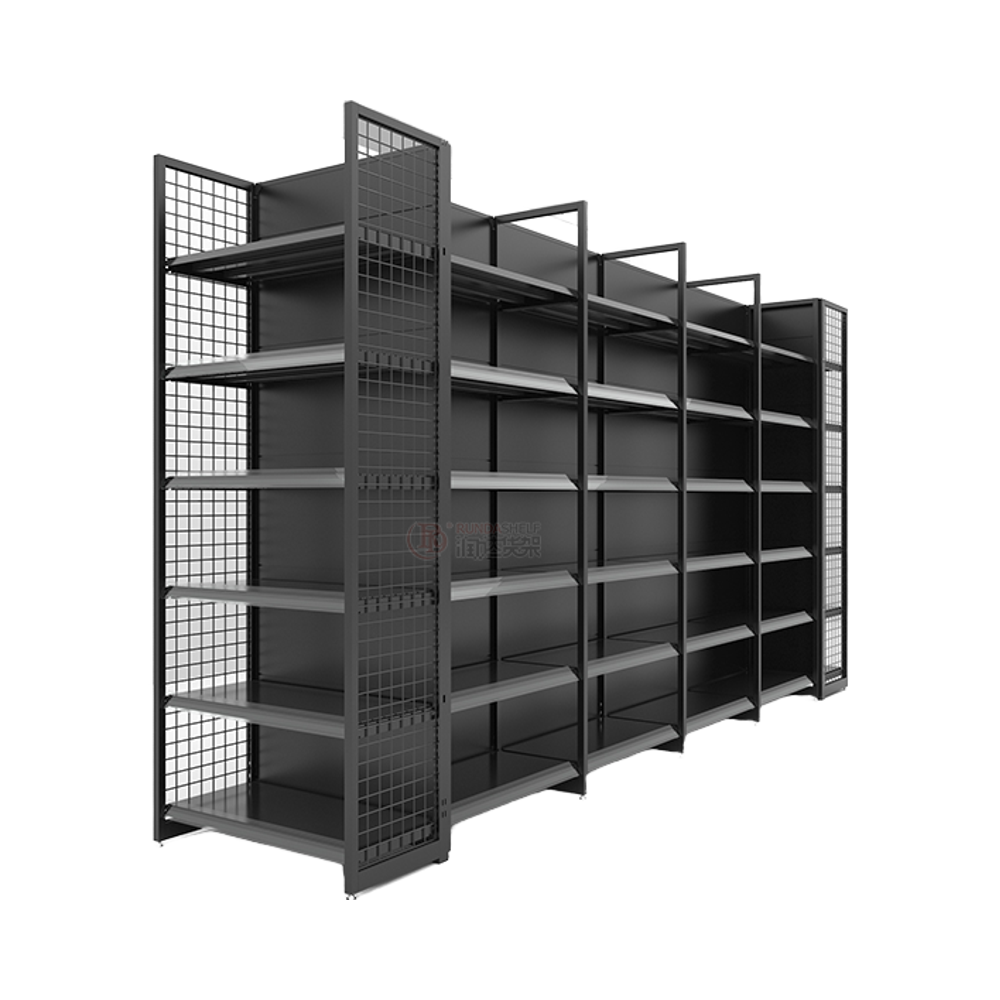 Beautiful Durable Customized Gondola Shelf Wood Supermarket Shelving for Pharmacy Equipment Display & Storage Rack