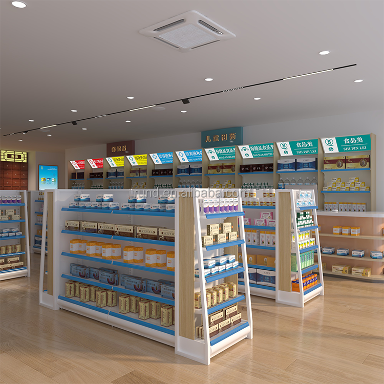 Customized Size Supermarket Shelves for Medicine Store for Organizing Your Space