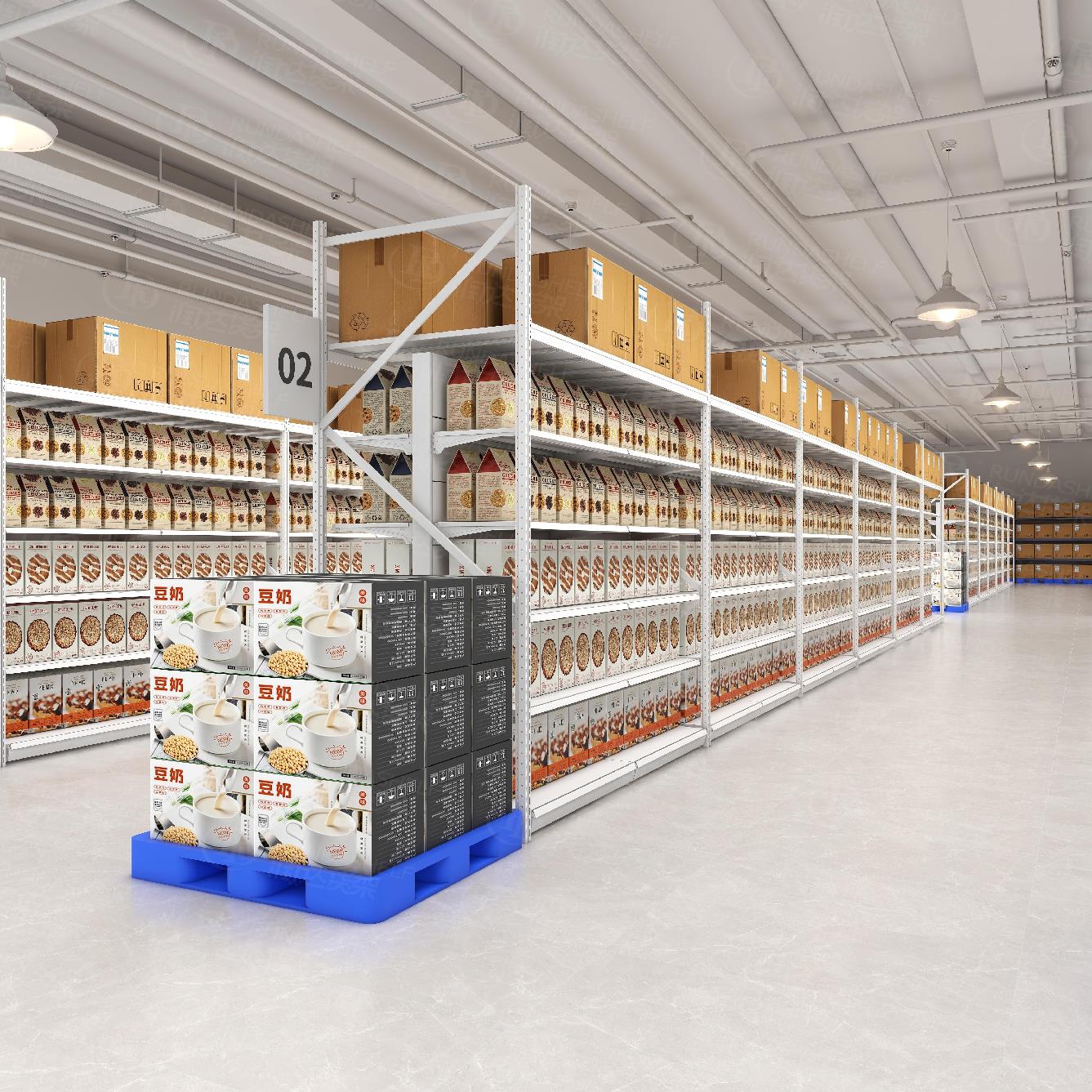 Heavy Duty XIEDA Rack Industrial Steel Storage Cantilever Beam Shelf for Warehouse Construction Tool Hanging Rack