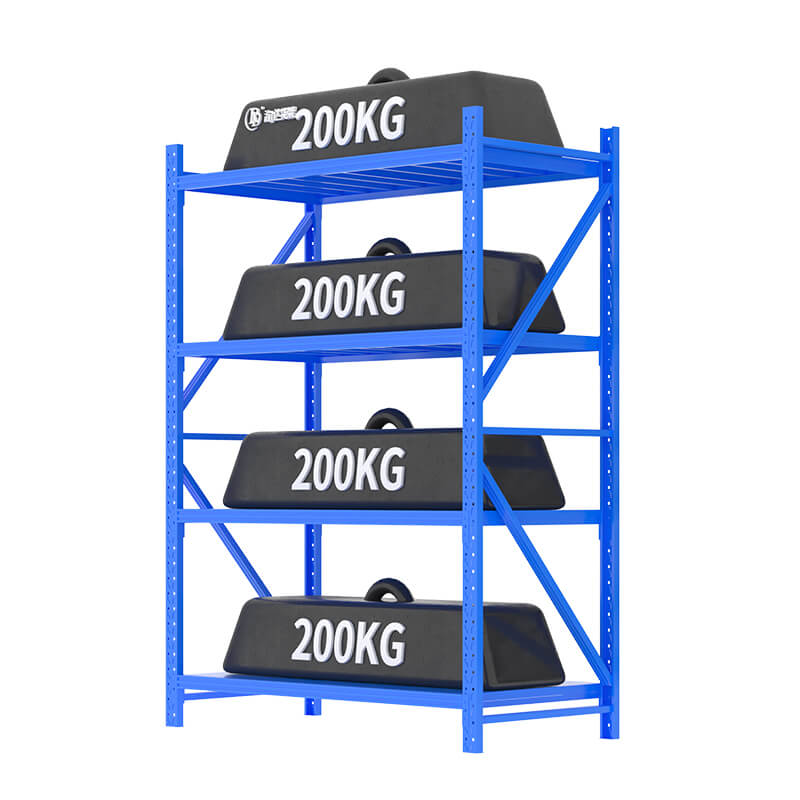 Q235B Steel Storage Shelves Heavy Duty 200KG Capacity Floor Rack with Multi-Layer Large Display for Modern Use