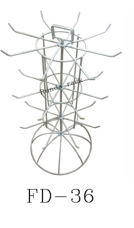 Single-Sided Light Duty Metal/Steel Jewelry Display Shelf Rotating Floor Stand for Body Piercing and Supermarket Rack Use
