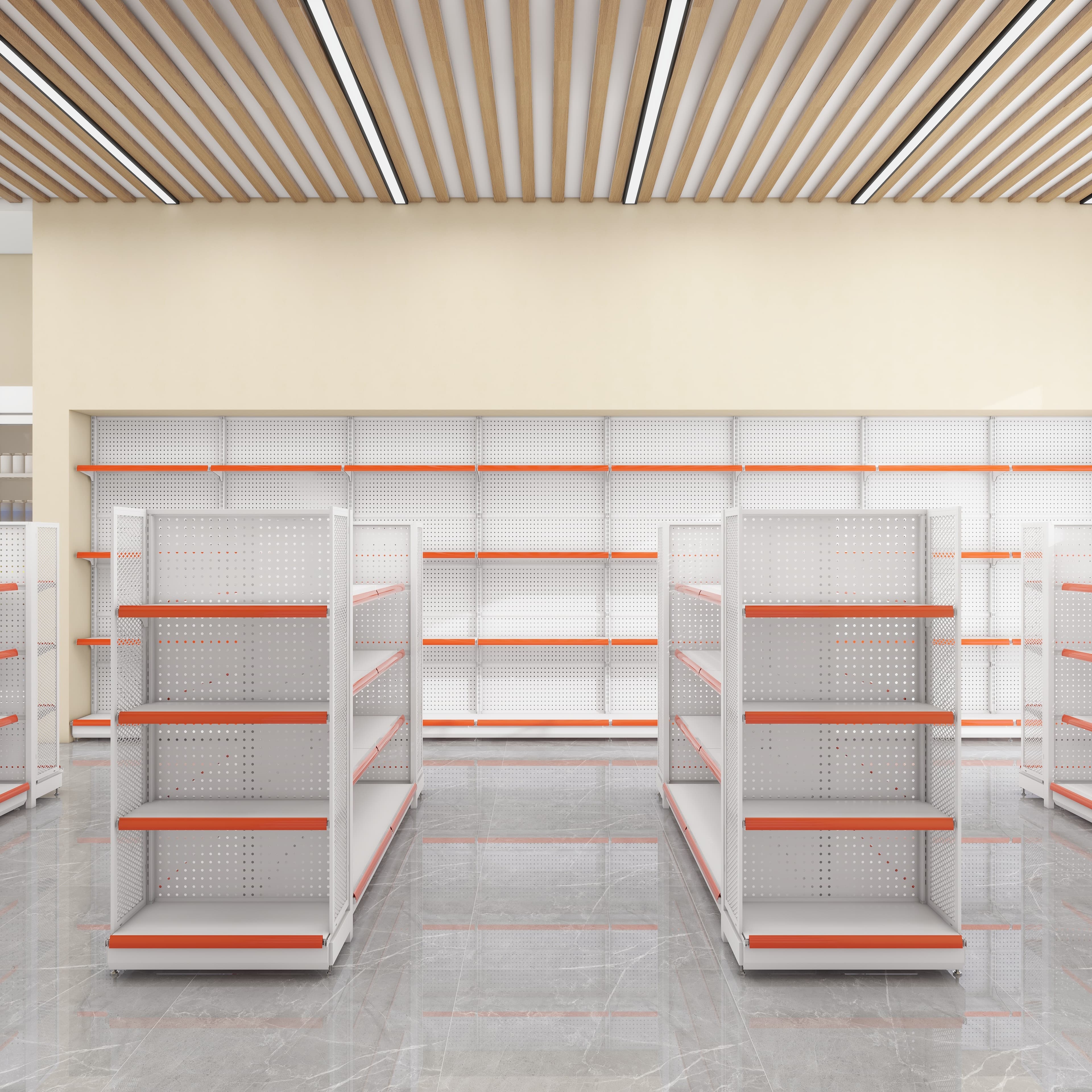 Convenience Store Display Shelves, Island Shelves, Perforated Shelves, Supermarket Shelves, Wholesale