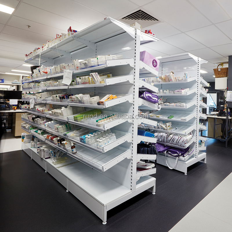 Indoor Free New Hospitals Pharmacies Shelves Customized White Pharmacy Shelves Hospital Shelves Drawer Type Medicine Tray Rack