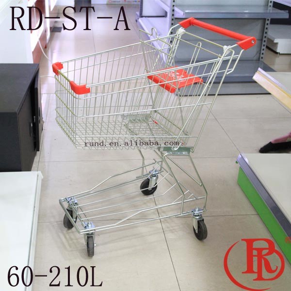 Supermarket Shopping Cart Trolley Metal Serviceable Trolley Price
