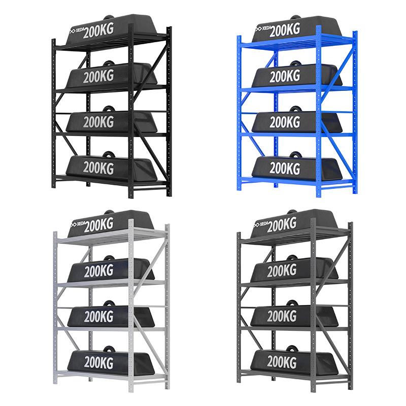 Adjustable Light Duty Metal Racks - 200kg Per Layer Ideal for Warehouse Storage XieDa Rack