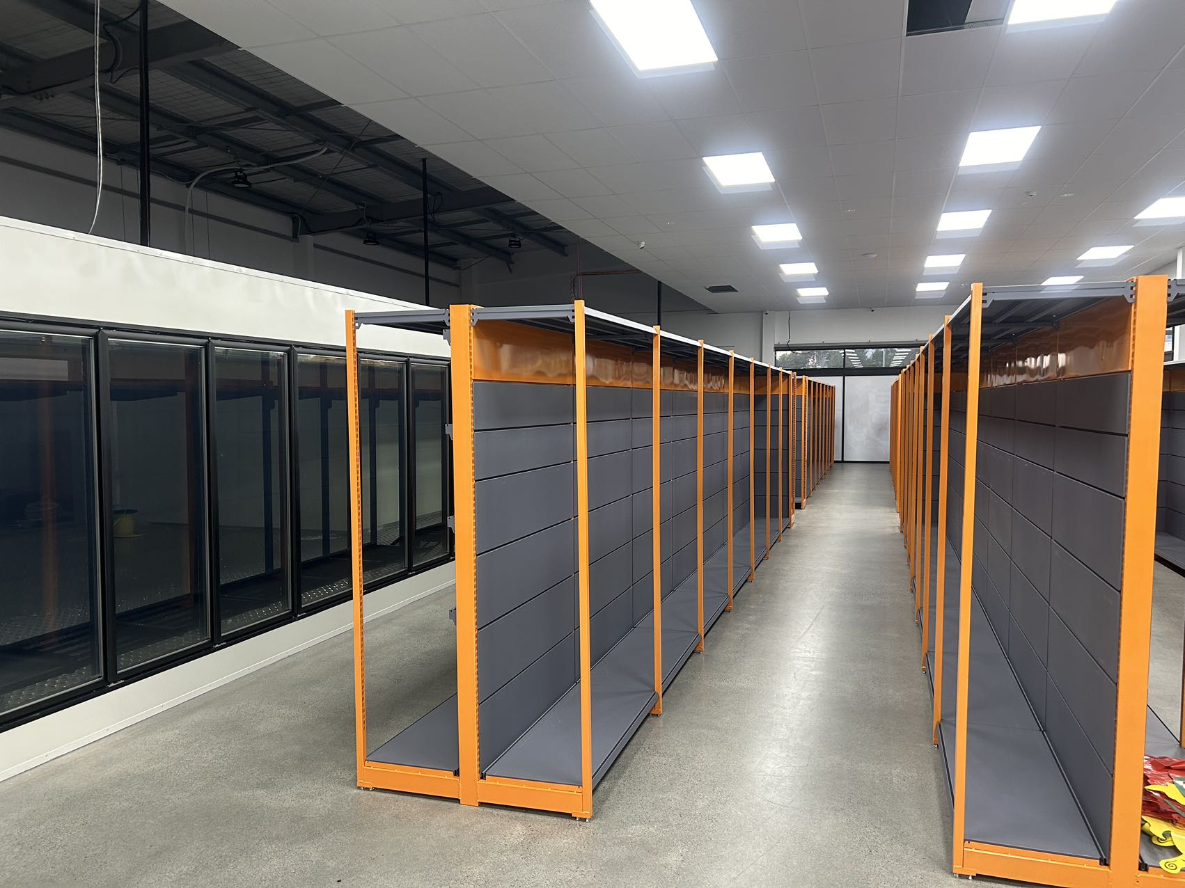 Heavy-Duty Double-Sided Iron Rack for Supermarkets & Superstores' Grain and Oil Display Shelves