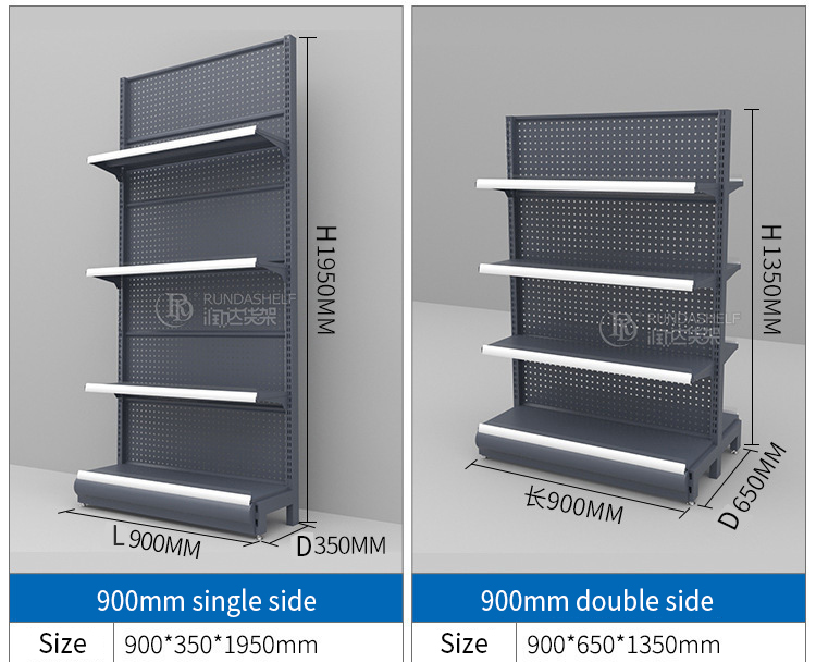 Hot Popular Multi case Supermarket Shelf Super Shop Rack for Sale  RZ