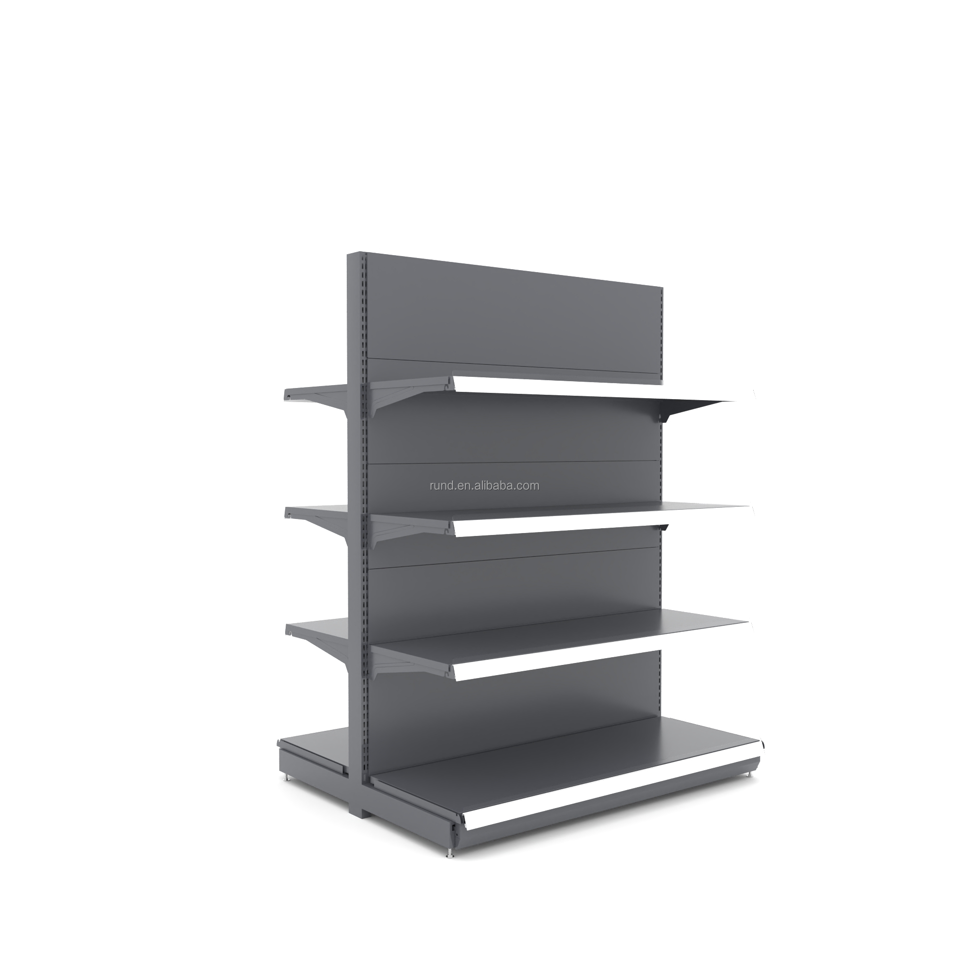 Runda 12# Combination Display Rack Supermarket Metal Store Shelf with Perforated Design