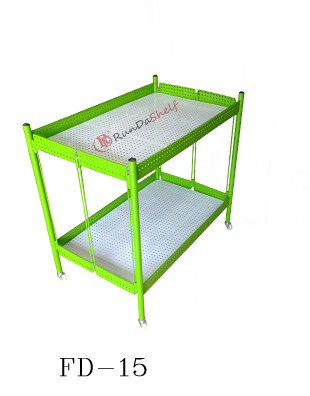 RD-FD-24 Custom Free Standing Double-Sided Nail Polish Display Rack Light Duty Supermarket Wire Rack Supermarket Shelves Metal