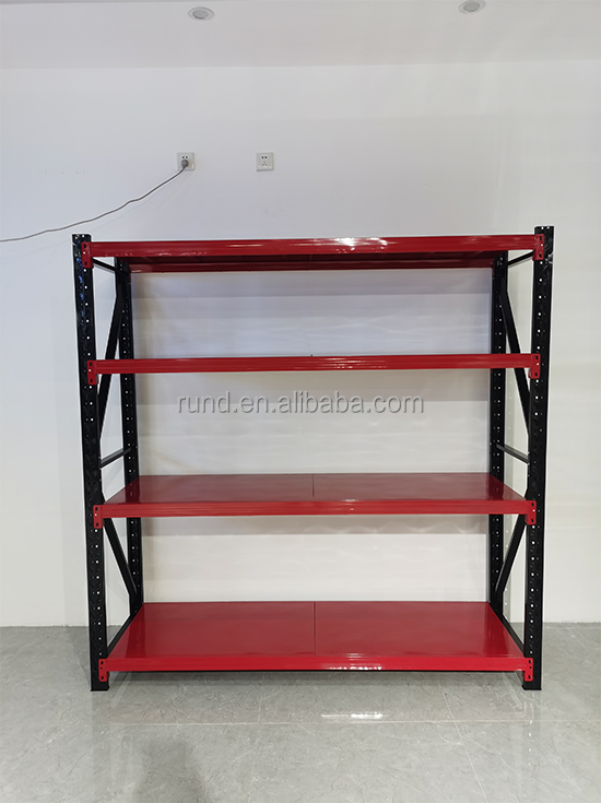 Heavy-Duty Powder Coated Steel Warehouse Storage Rack Shelf Light-Duty 200KG Capacity New with Good Price