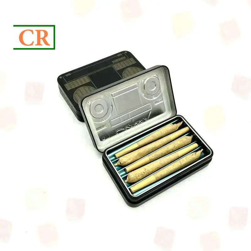 Custom Airtight Hinged Child Resistant Tin Box Manufacturer, Factory