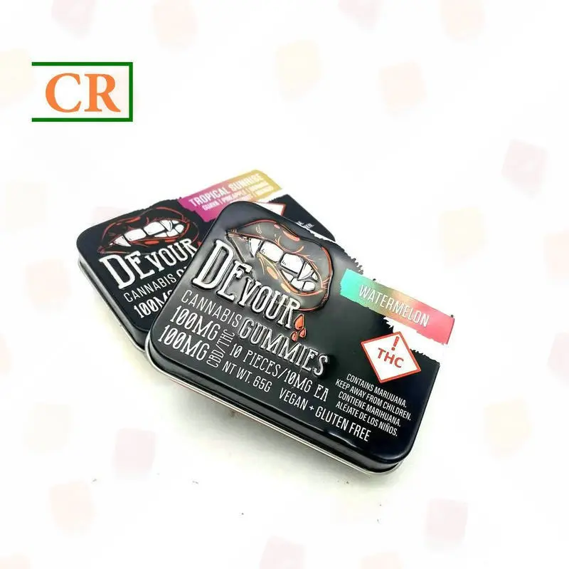 OEM 3.15 Inche Hinged Child Resistant Tin Box for Mints Manufacturer, Suppliers