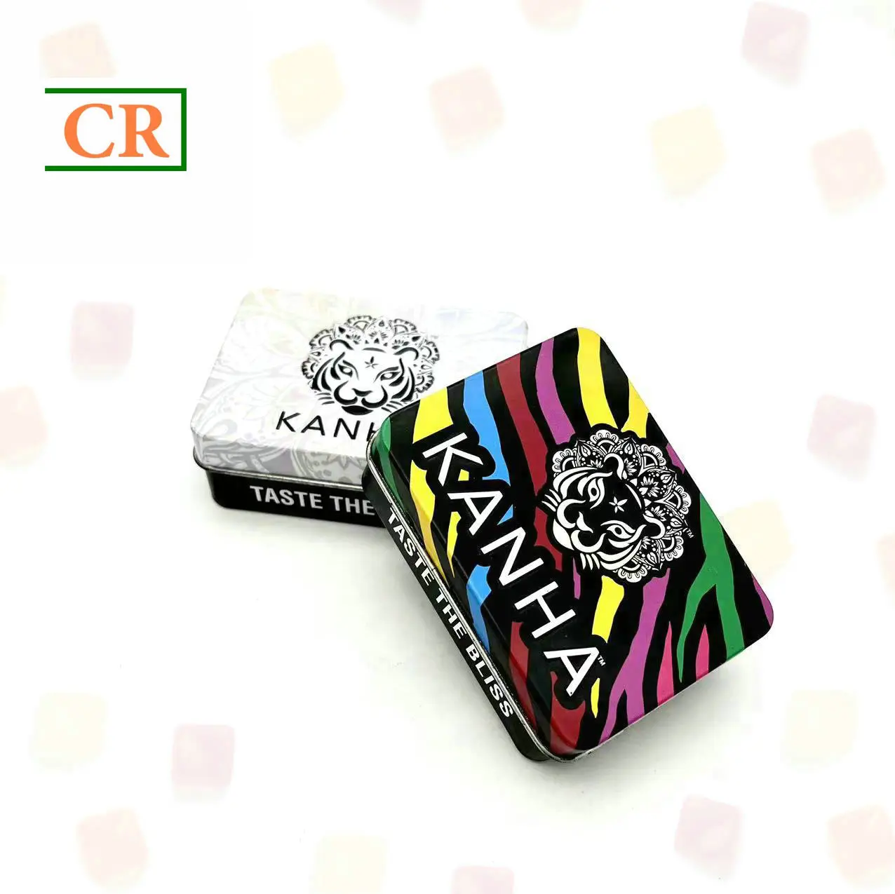 Custom Hinged Tin BOX for Gummies Manufacturer, Factories