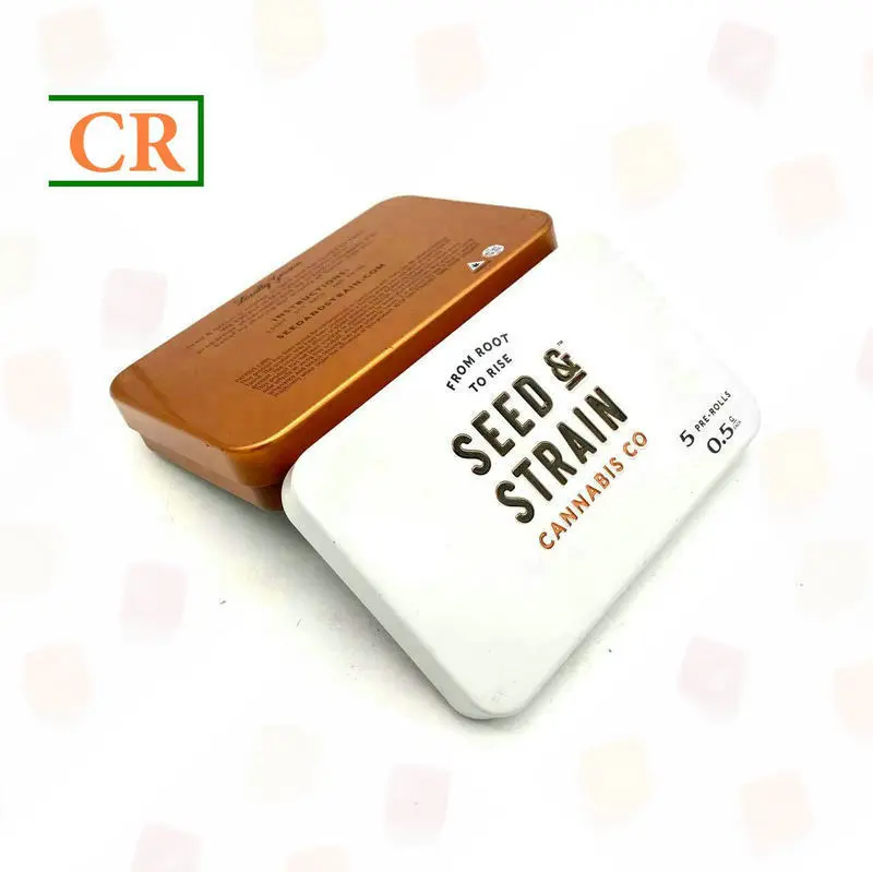Airtight Hinged Child Resistant Tin Box Detail