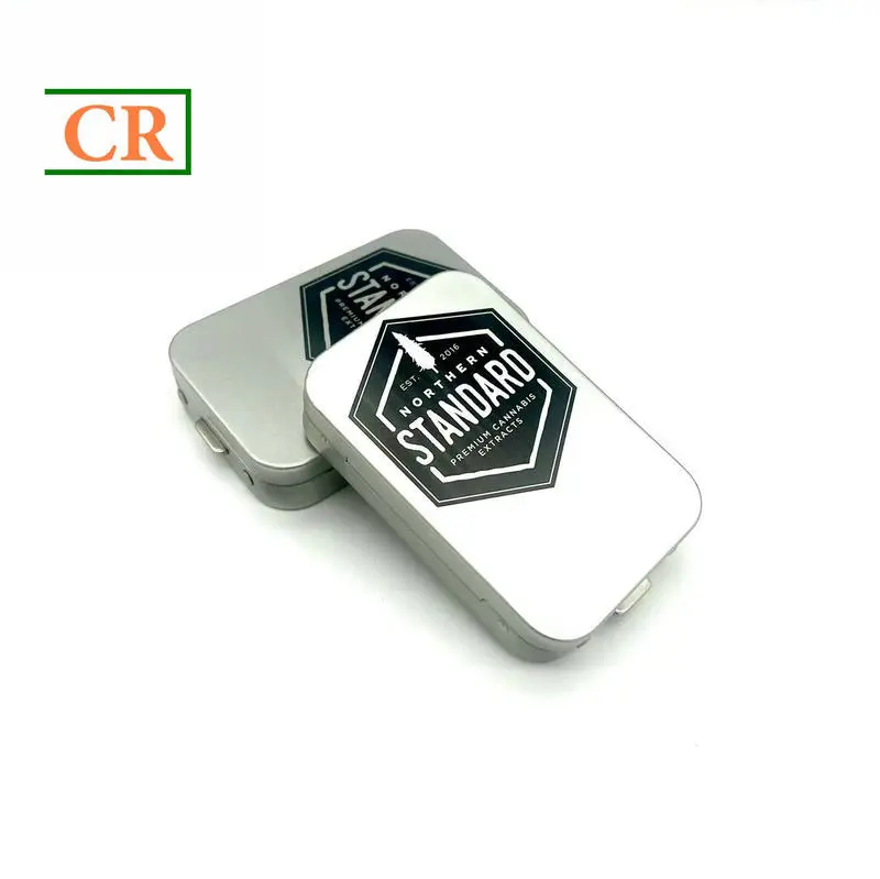 Custom Small Hinged Child-Resistant Tin with Button Suppliers, Factory