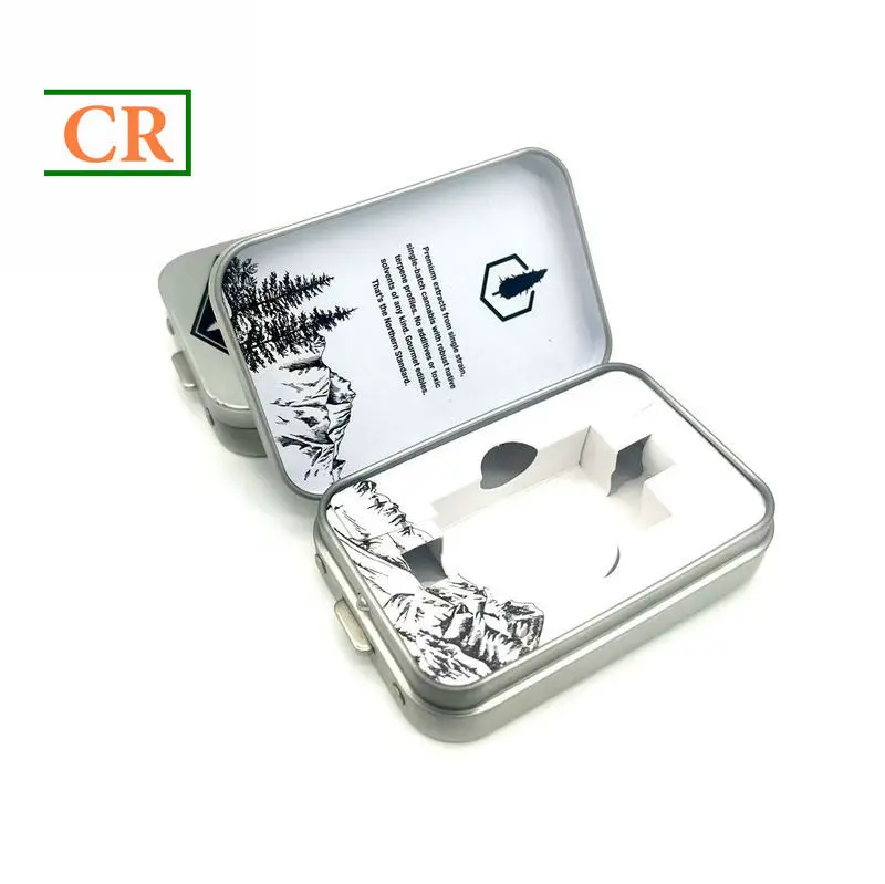 OEM child resistant tin with one metal button Factory, Factories