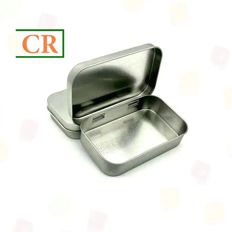OEM Gen1 Rectangular Child Resistant Hinged Tin Box for Mints Manufacturers, Supplier
