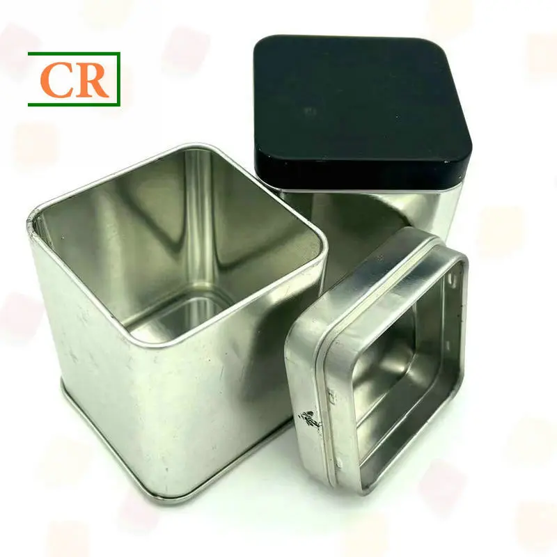 OEM Gummies Square Child Resistant Tin Box - 2.1x2.1 inches Manufacturers, Factory
