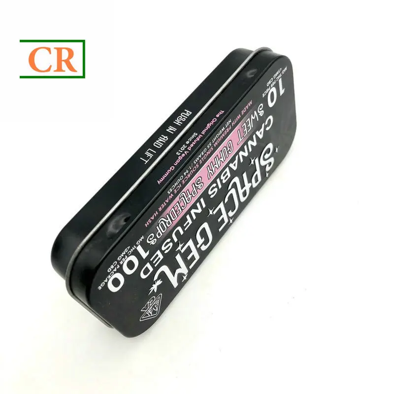 Custom 4.75 Inches Large Hinged Child Resistant Tin Box Supplier, Factory