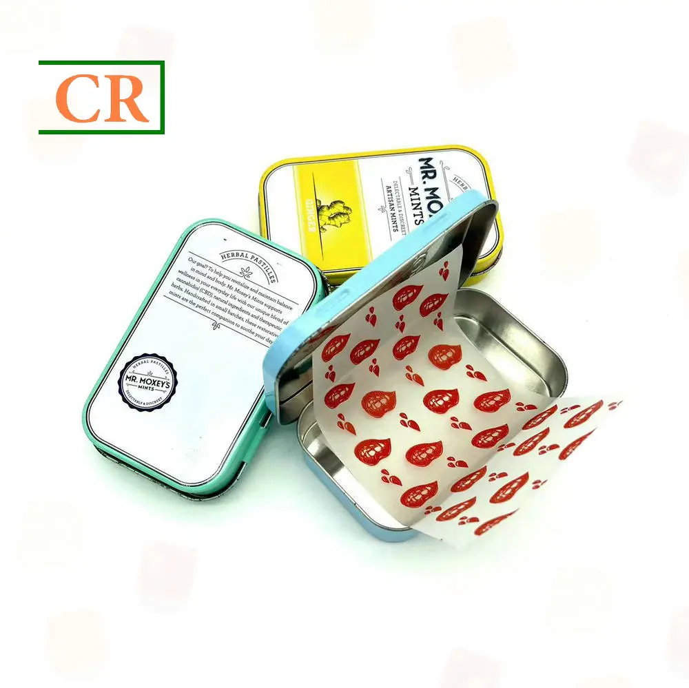 OEM 4" Hinged Rectangular Tin Box for Mints Packaging Manufacturer, Manufacturers