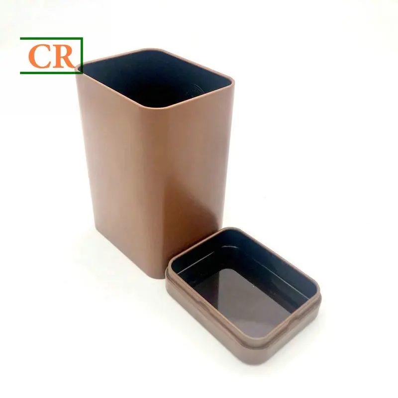 Custom 3 Inches Square Airtight Child Resistant Tin Box for Flower Manufacturers, Factories