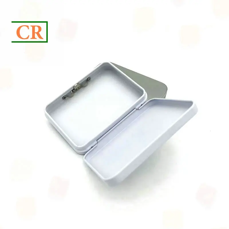 Custom Hinged Child-Resistant Tin with One Button for Mints Manufacturer, Manufacturers